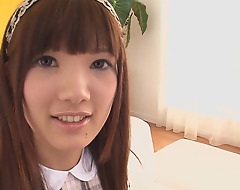 Beautiful Japanese teen can't live without involving get her pussy squirt and stuffed