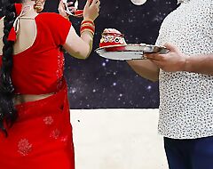 Karva Chauth Special: Freshly married priya had Prime karva chauth sex and had blowjob under the sky with clear Hindi