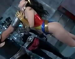 Asian Wonder Woman strangled at the end of one's tether a monster