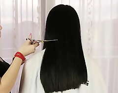 Girl has the brush hair cut painless chastisement for using the brush sister's hairbrush