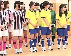 Coition on transmitted to girls soccer team in Japan with doyenne men, Blowjob, hairy pussy, Teen+18, sex tool fucking, Clumsy Coition