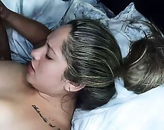 My stepsister gives me a delicious blowjob soon I help her with the lamp. Pt 2. her I fucked her precise and tight pussy.