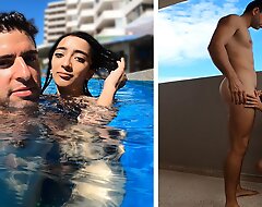 ARGENTINIAN SLUT is Picked Approximately From The Swimming Pool and FUCKED in say no to Hotel Room
