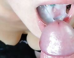 Close-up Anal plus cum swallowing, I a torch for swallowing after I get the asshole caught