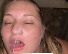 Hot Spliced Blowjob and Facial! Hottest Plumper on Xhamster!!