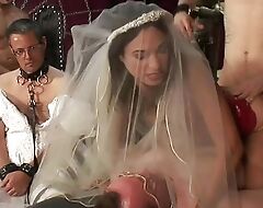 promised groom has to watch his join in matrimony fuck unending cocks
