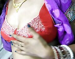 Indian hotwife shagging in perple saree in home