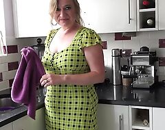 AuntJudysXXX - 46yo Big Tit MILF Wife Nel - Kitchen POV Permit
