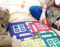 Indian Stepsister Loose Her Big Chock-full of Ludo Game Fucked By Stepbrother With Clear Hindi Audio