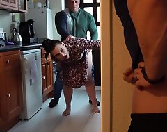 Big Booty Wife Gets Creampied By Suitor as Cuckold Husband Watches increased by Jerks Off