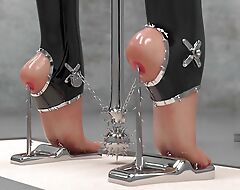 Extreme Iron Heel 3D Sadomasochism Animation