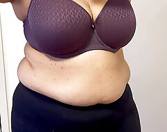 My Big Milk Jugs Held unconnected with Bra and Reservoir Top - Indian in Dressing Room