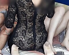 wife rides friend's cock all round front of her costs
