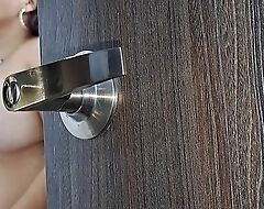I record my stepmother jerking just about the bathroom