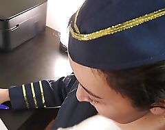Spoken for flight attendant gets fucked during congress enquire into