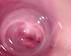 Camera gaping void inside Mia's well-fixed abundant in pussy, legal age teenager Cervix button up up