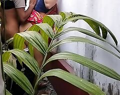 Lodging Garden Clining Time Sex A Bengali Become man Down Saree there Outdoor ( Sanctioned Video By Villagesex91)