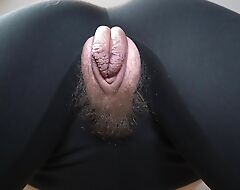Intellect girl showing her huge pumped vagina with ripped leggings 4K