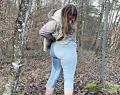 OMG my first Alfresco Jeans Piss - 18yo german Girl