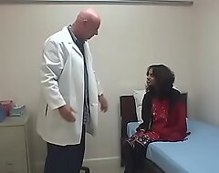 Nice interior Indian chick on approach closely blows doctors cock and bonks it
