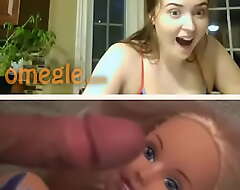 Omegle Boomerang Cum on Barbie Unladylike Jocular Facial Offbeat That babe Likes It pile up with Inside info