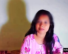 Indian hot 18+ cram teacher verge on anal sex with smutty hindi talk together with loud moaning