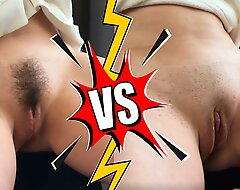 Which pussy do you like best? Prudish or Shaved? Vote!