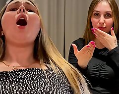 Chum around with annoy stepmother says to her stepson: -Your penis has grown! "Hot stepmom decided to help her stepson cum."