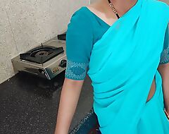 Hot indian desi village bhabhi was after long time less meet with dever coupled with shacking up changeless on clear Hindi audio language