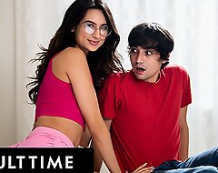 ADULT TIME - Stepsis Eliza Ibarra Accidentally Bonks Her Stepbro After Putting On The Wrong Glasses!
