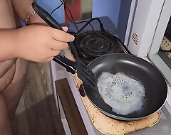 My dealings slave eats my cum fried with butter