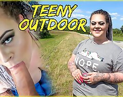 CHUBBY GIRL Exotic HAMBURG GERMANY GETS FUCKED Open-air CUMSHOT IN MOUTH