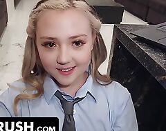 Thick Blonde Step Daughter Eva Nyx Receives Her Racy Teen Pussy Creampied At the end of one's tether Step Daddy - DadCrush