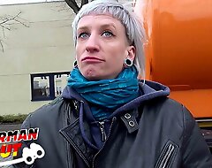 GERMAN SCOUT - ANOREXIC PUNK Legal age teenager LUNA PICKUP Be proper of POV CASTING FUCK