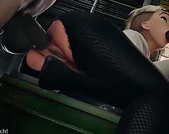Marvel - Spider-Gwen Anal Threesome Blowjob Administer Off Misuse (Animation with Sound)