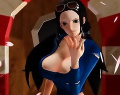 -MMD Several Piece- Nico Robin misapplied sparking draw up beside sparking