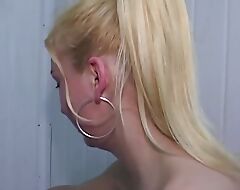 A sweet blonde girl from Germany gets gangbanged