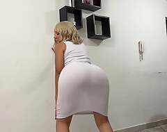 My Beautiful MILF Caretaker Shows Me To whatever manner to Dance in a Dress and All I Can Think Approximately is Their way Huge Bouncing Ass