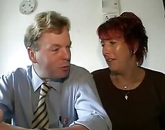 Incredible German Plumper rents the brush hot pussy in a threesome fuck with the brush husband increased by a auxiliary