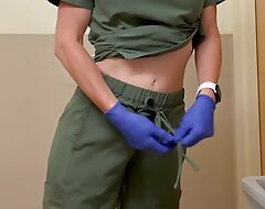 Nurse slut fissure stuffed be fitting of her work shift