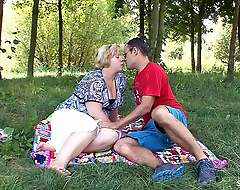 German Curvy Wife seduce to Outdoor Cheating Coitus with respect to Outsider near Beach