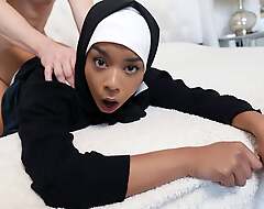 Conservative Teen Freya Kennedy Gets Sex Lesson From Horny Step Copyist After Class - Hijab Lovemaking