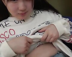 Japanese Teen Take Pigtails Eager For Her First Creampie
