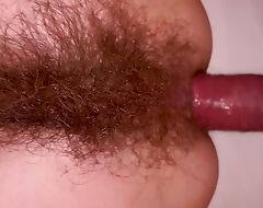 Victuals super hairy MILF does assfuck and squirts oftentimes