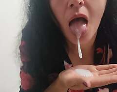 He lip my Mouth with Plenty Cum like in the sky a Slut - Mummy Oral-service Cum in Mouth