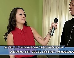 BANGBROS - Oriental Reporter Mi Ha Takes Aloft Mookie'_s Big Black Cock