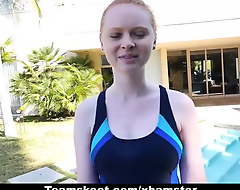 CFNMTeens - Girth Redhead Fucked By A difficulty Swimming Coach