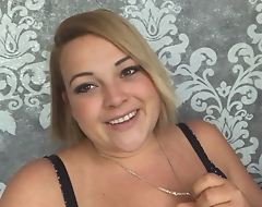 Sexy German Legal age teenager BBW with Huge Tits, fat belly Replete with Pussy