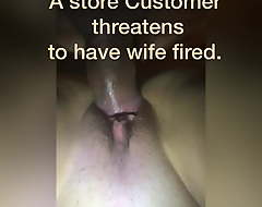 Married Cashier Used at the end of one's tether a Accumulate Customer