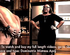 Dominatrix Mistress April, currish slave sentencing